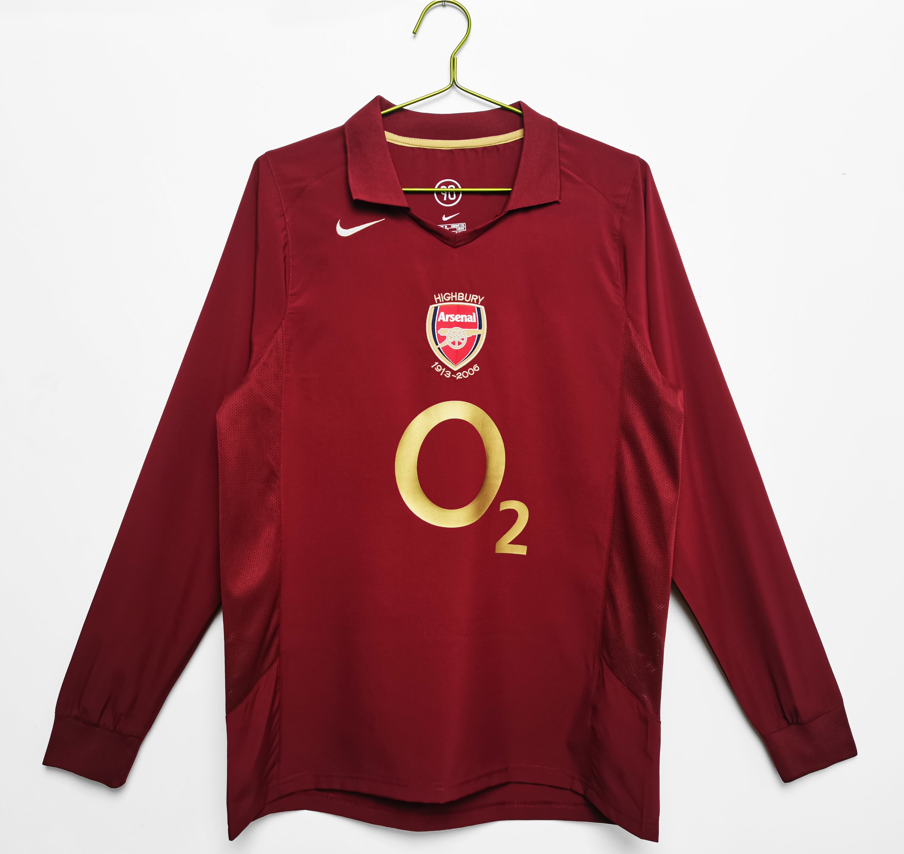 Arsenal 2005-06 Retrò terza divisa a maniche lunghe