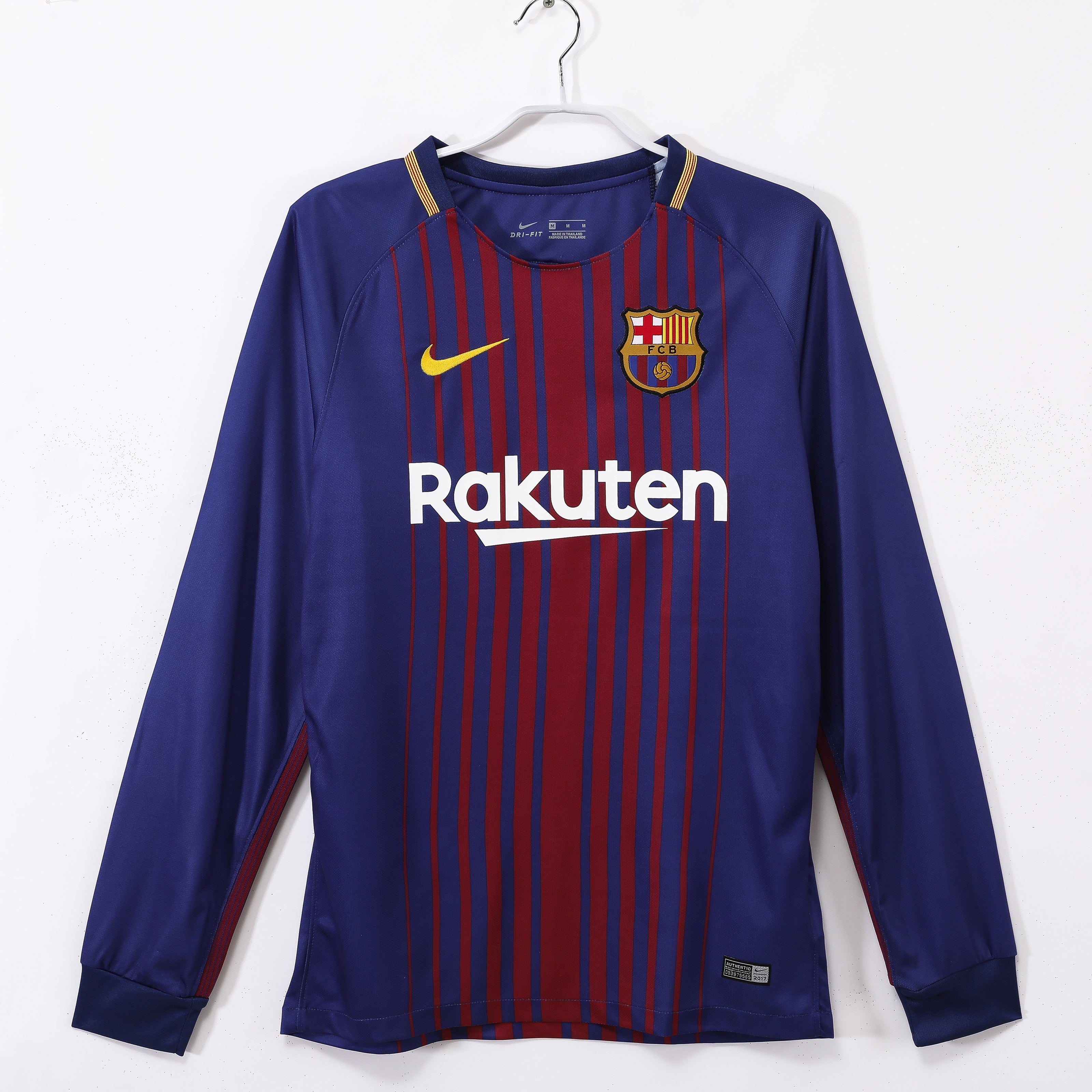 Barça 2017-18 Retrò a maniche lunghe