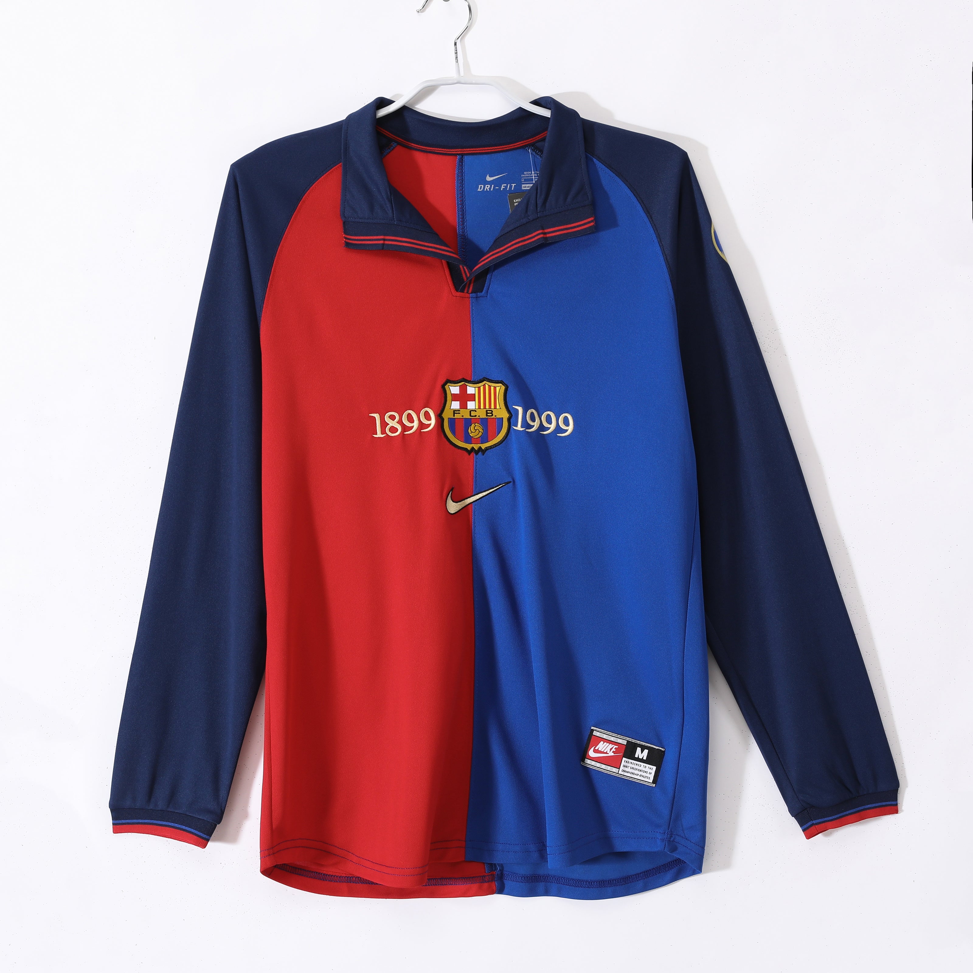 Barça 1999-2000 Retrò a maniche lunghe