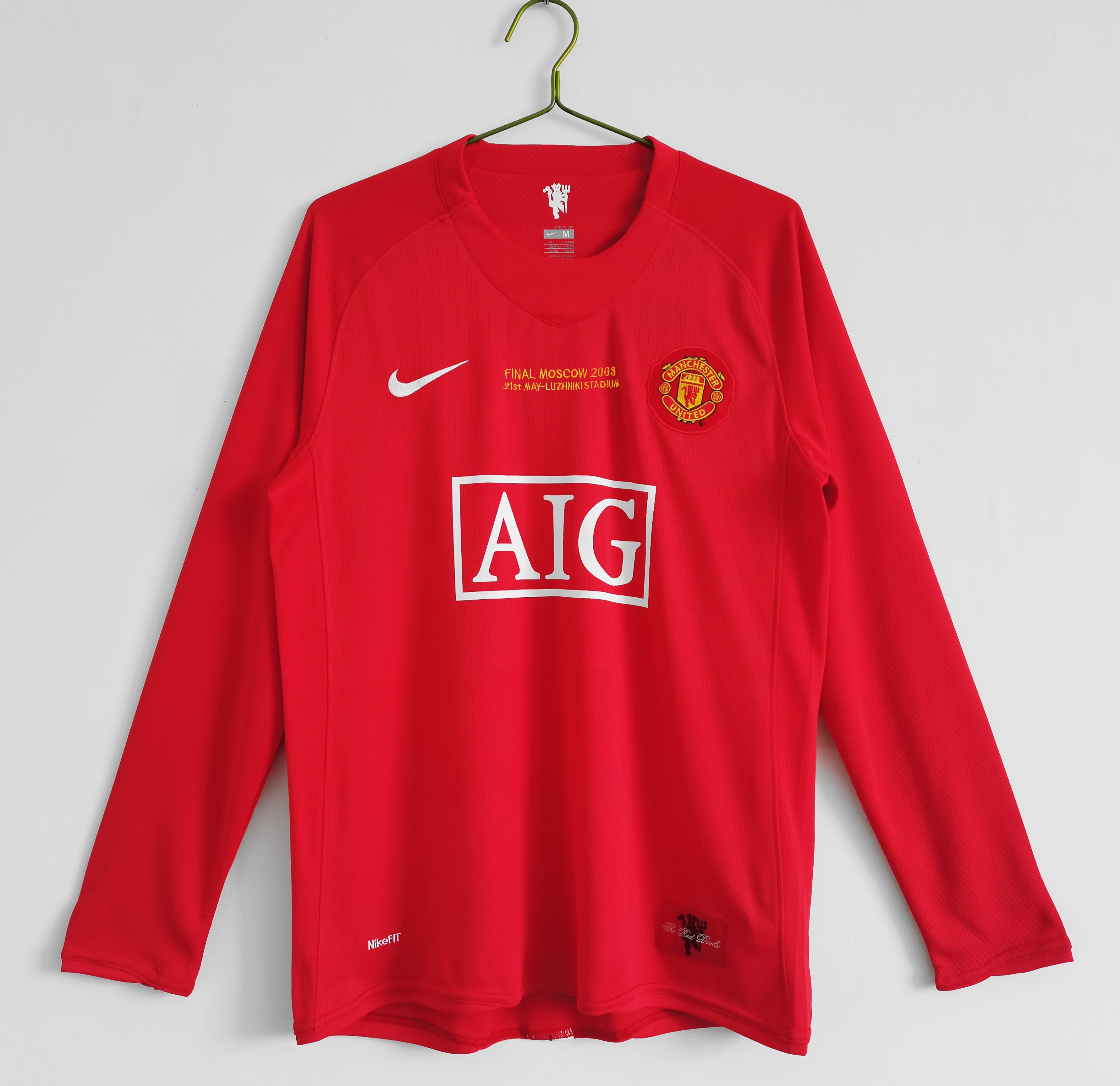 Manchester United 2007 Retrò, edizione finale, manica lunga
