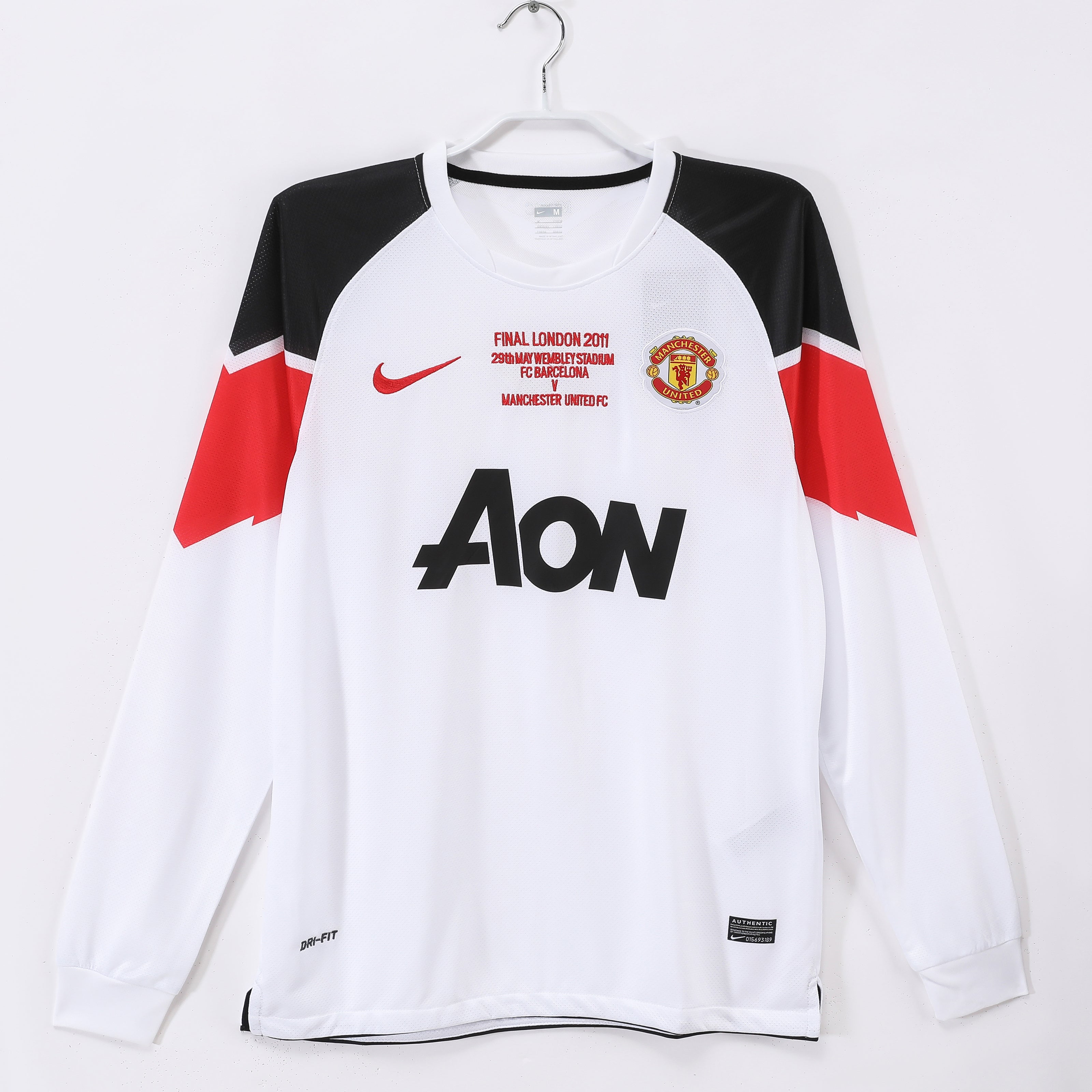 Manchester United 2010 Retrò da trasferta, edizione finale, manica lunga