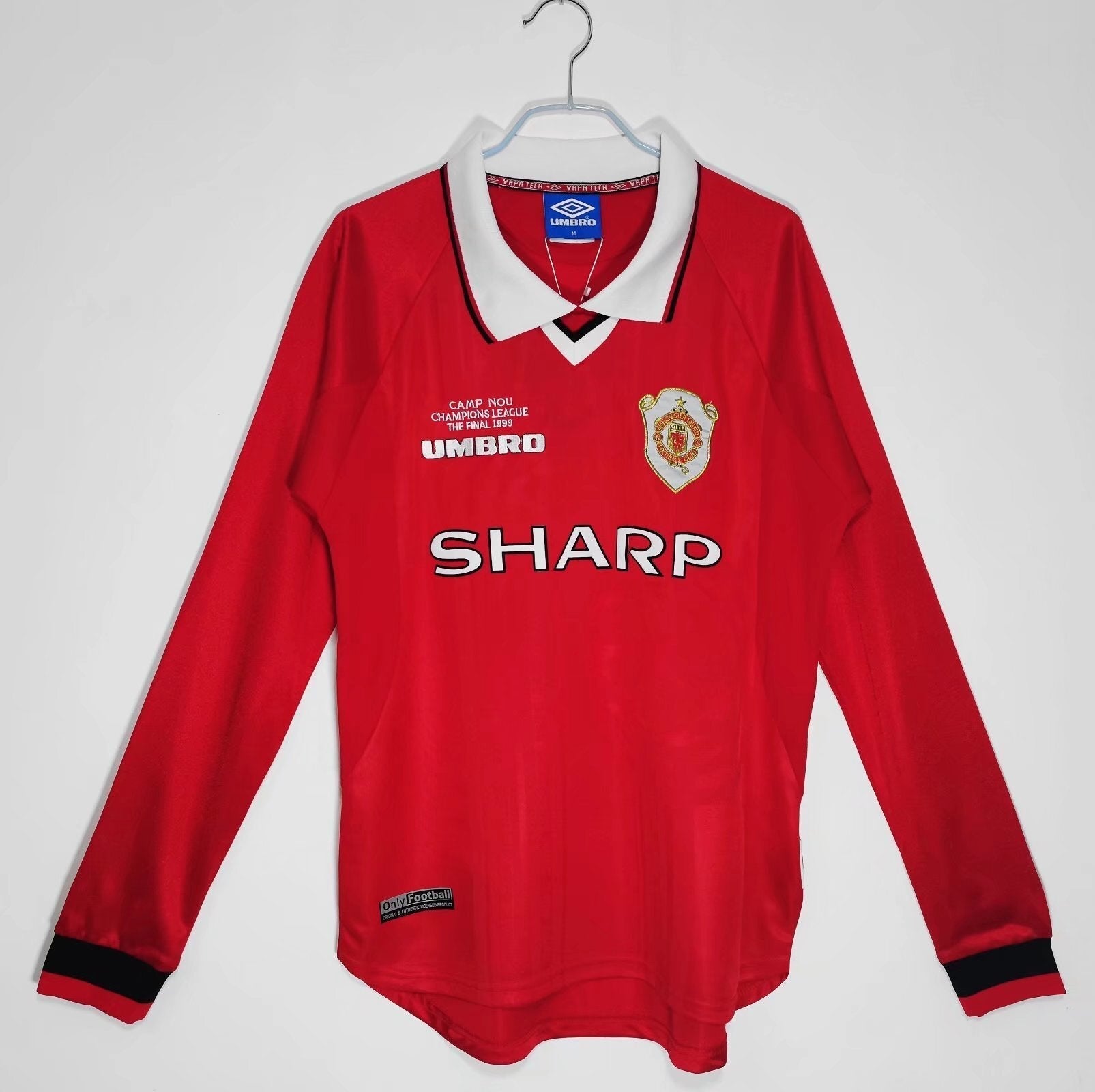 Manchester United 1999 Retrò, edizione finale, manica lunga